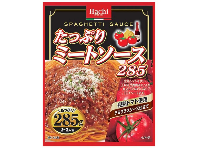 ハチ食品　たっぷりミートソース　２８５ｇ